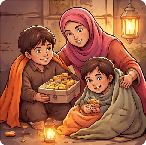 A depiction of unconditional giving and Islamic altruism